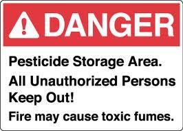 Pesticide Danger Sign